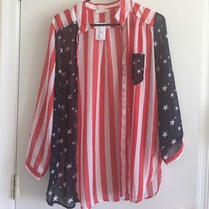 Never Worn Patriotic Blouse