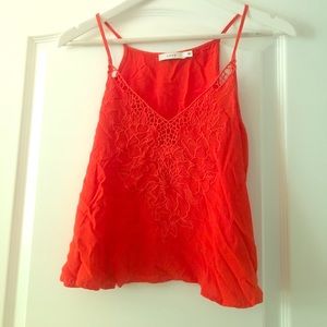 LUSH embroidered crop top!!