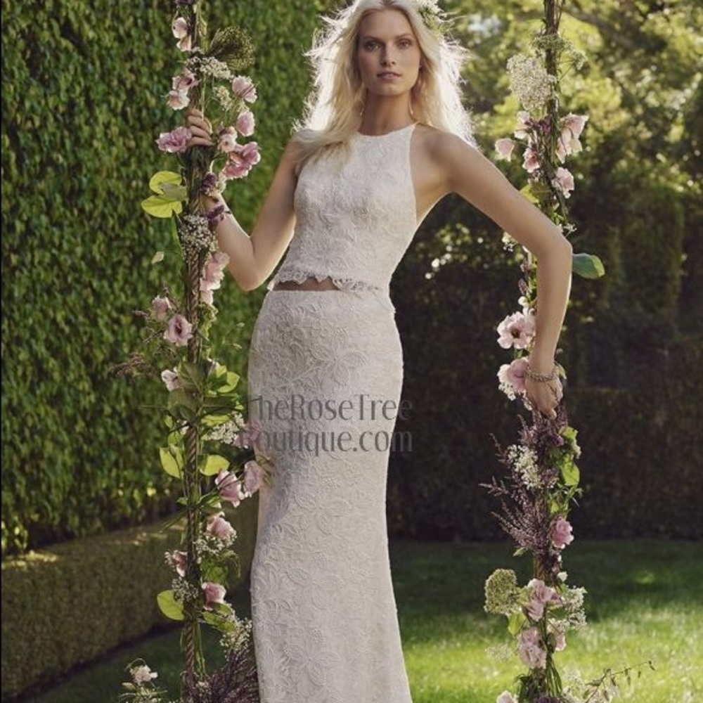 Casablanca two piece wedding dress! New with tags