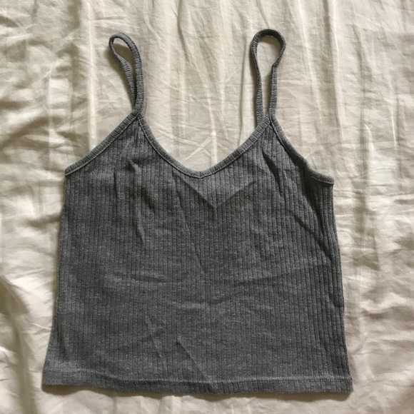 Topshop Tops - Gray Crop Top