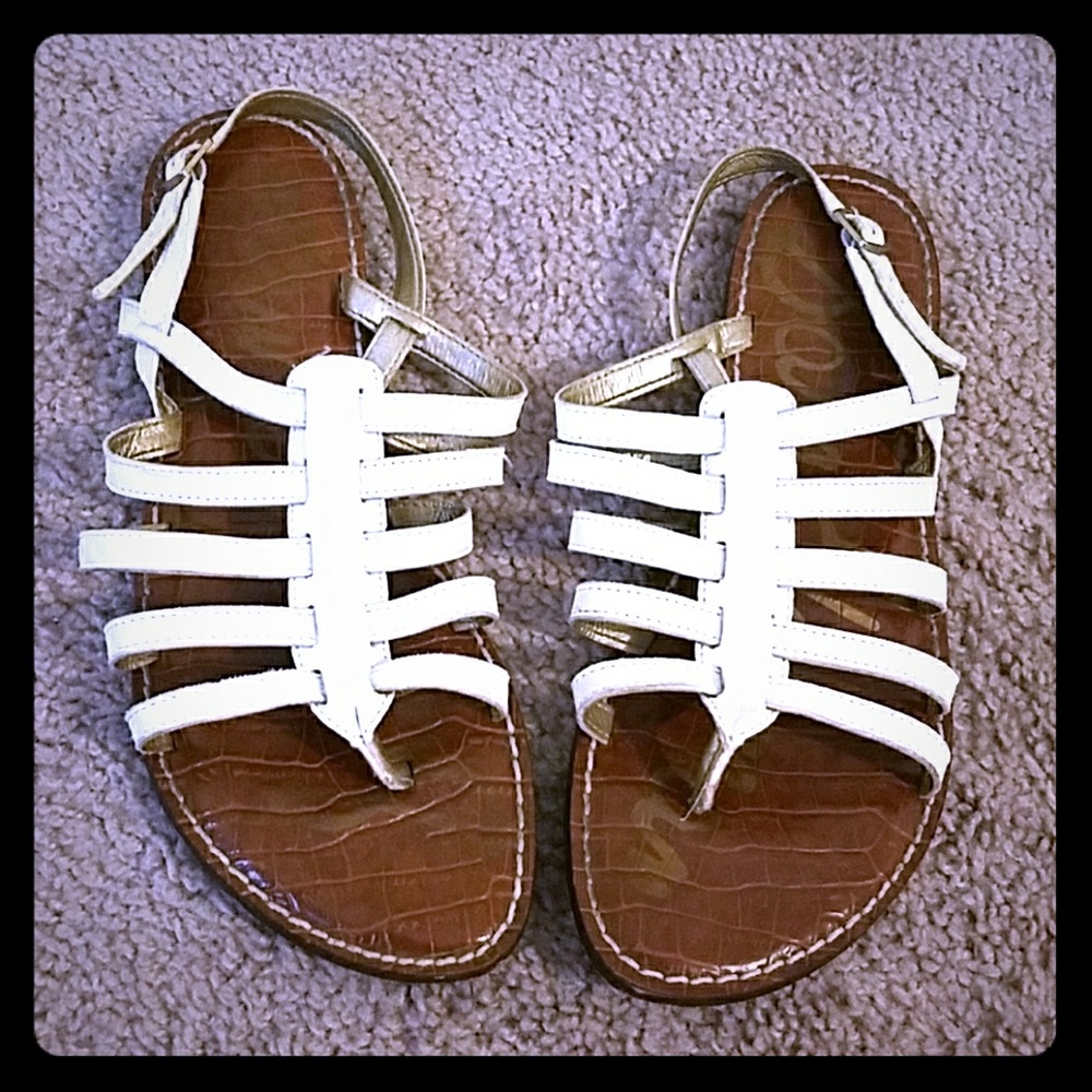 Sam Edelman White Grecian Sandals