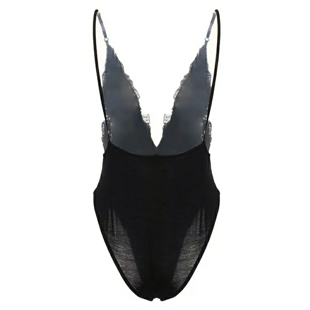 Sexy Deep V Neck Bodysuit - new - Picture 5 of 6