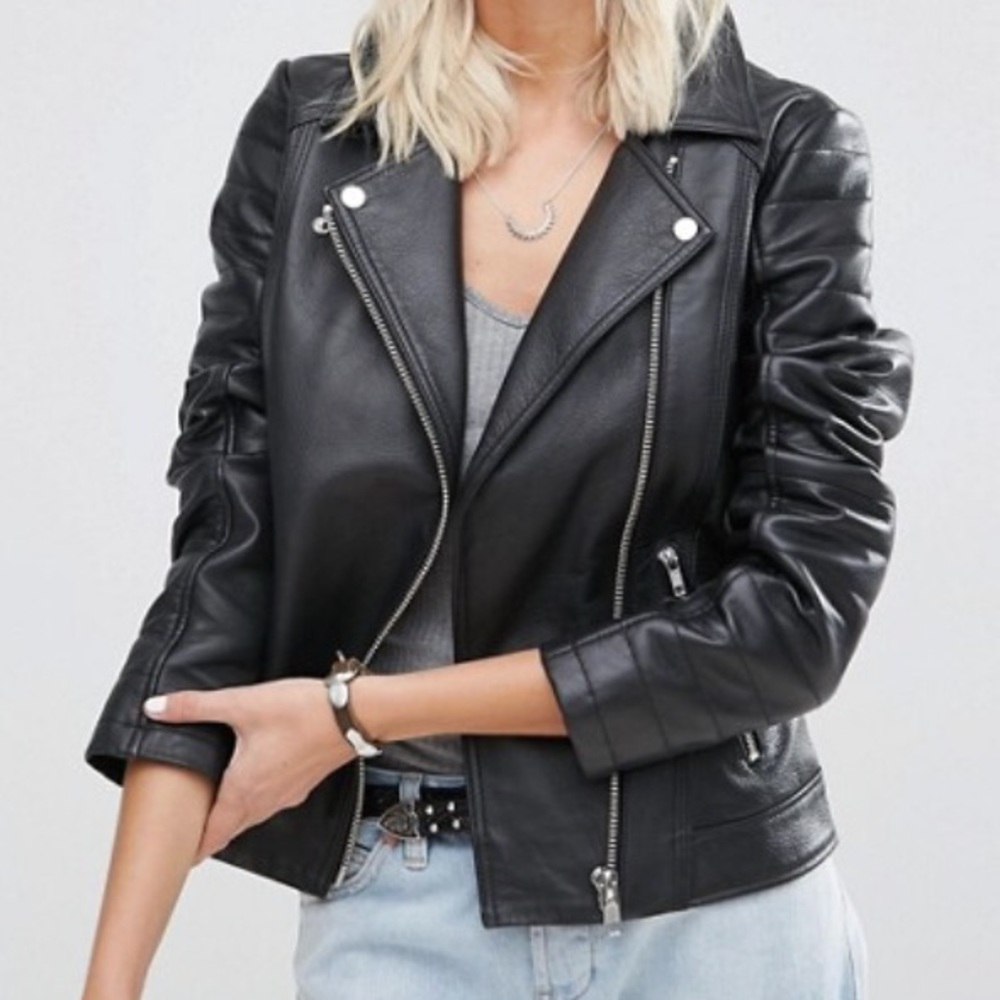 ASOS Ultimate Biker Jacket in Leather