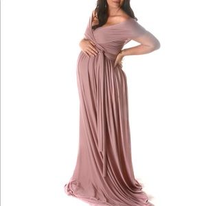 Blush Maternity Gown