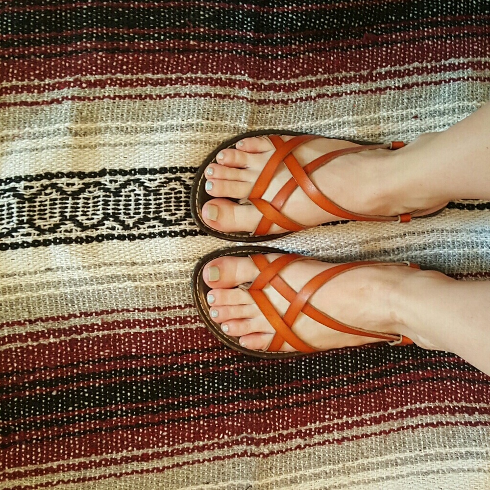 Brown sandals