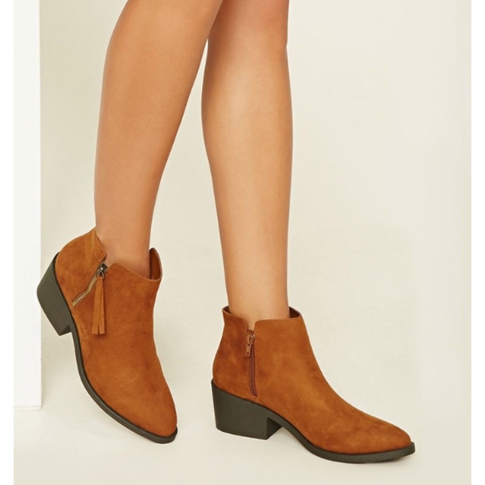 Forever 21 faux suede booties