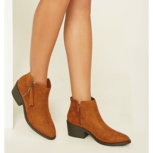 Forever 21 faux suede booties
