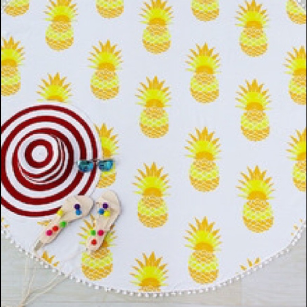 Beach Blanket Cover Up Wrap pineapple