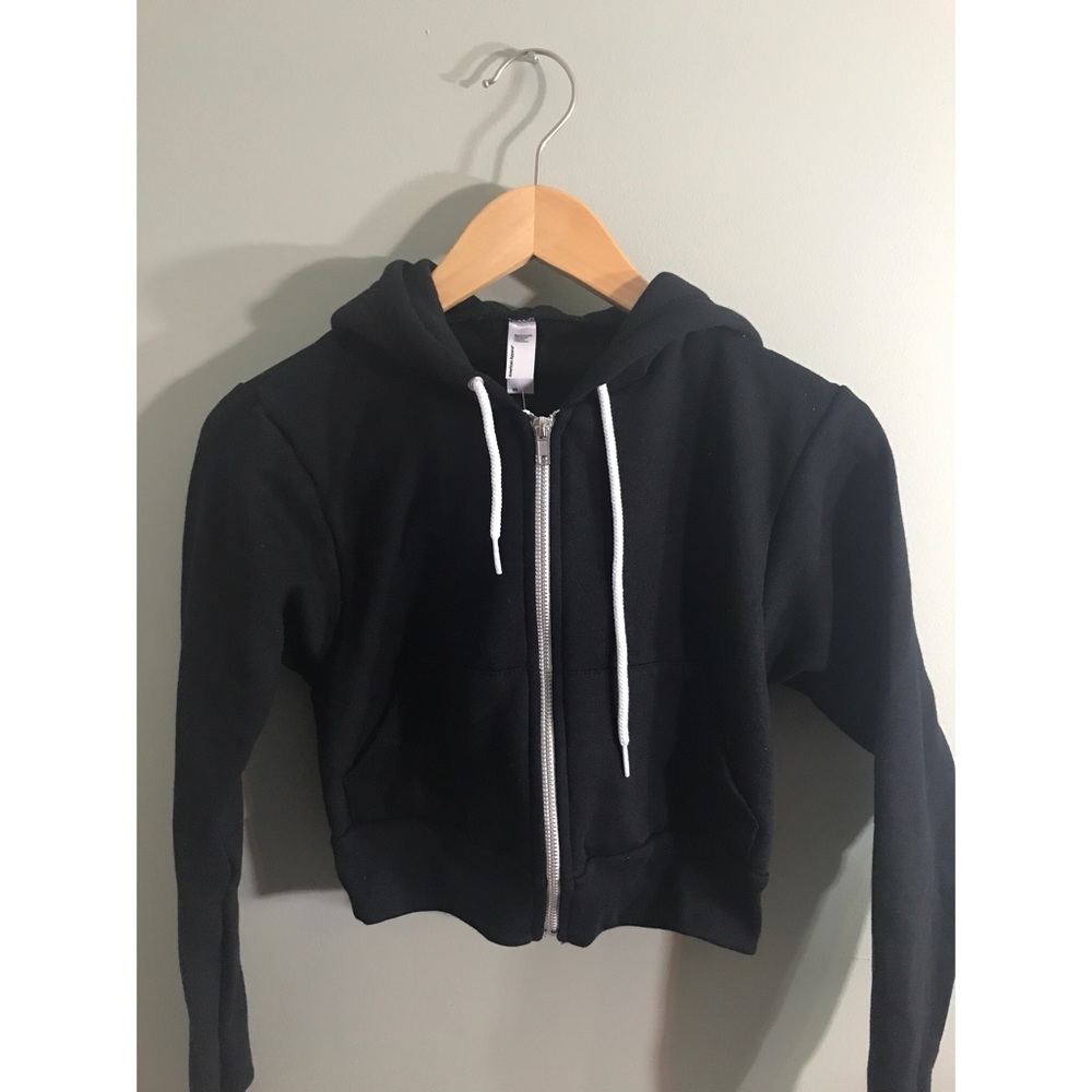 Cropped Flex Fleece Hooded Sweatshirt