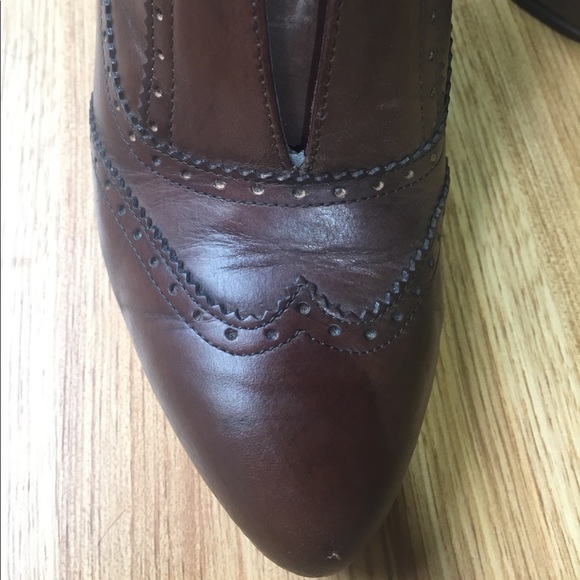 Jcrew size 6.5 booties with broguing - Picture 3 of 7