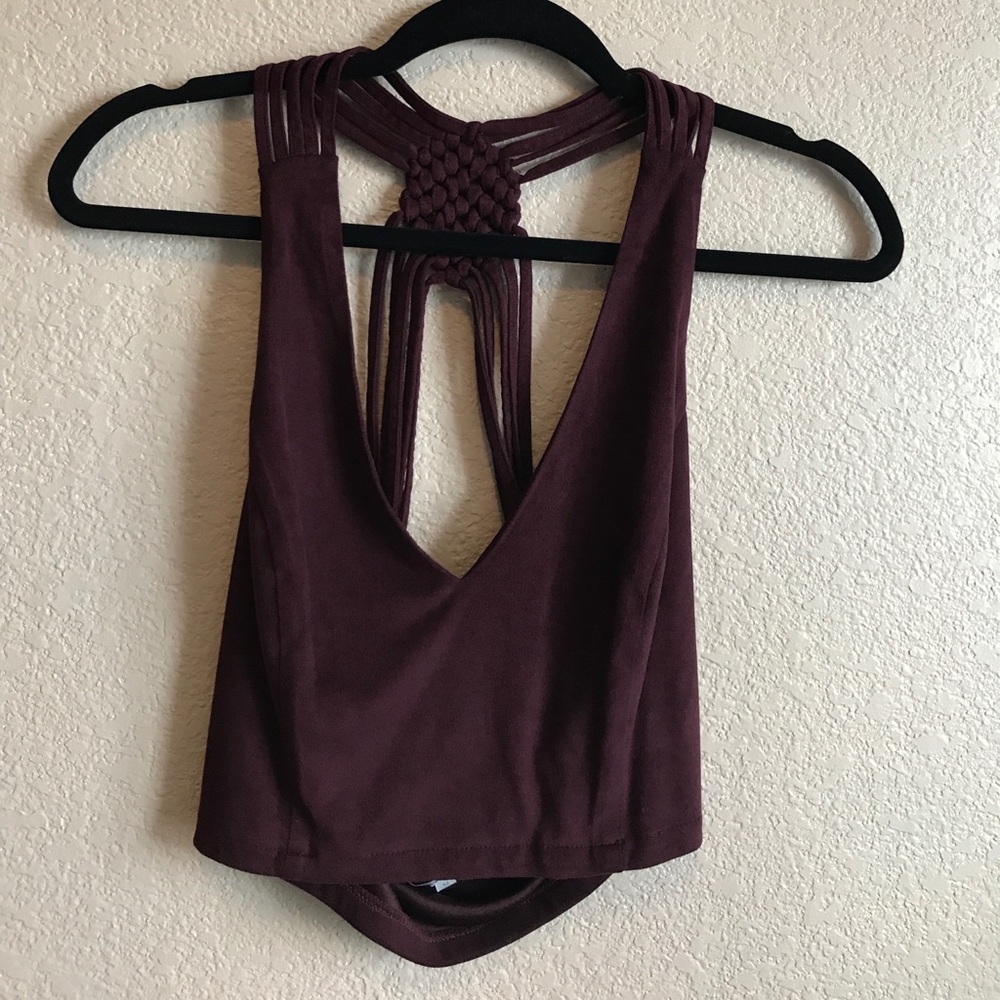 Plum Crop top