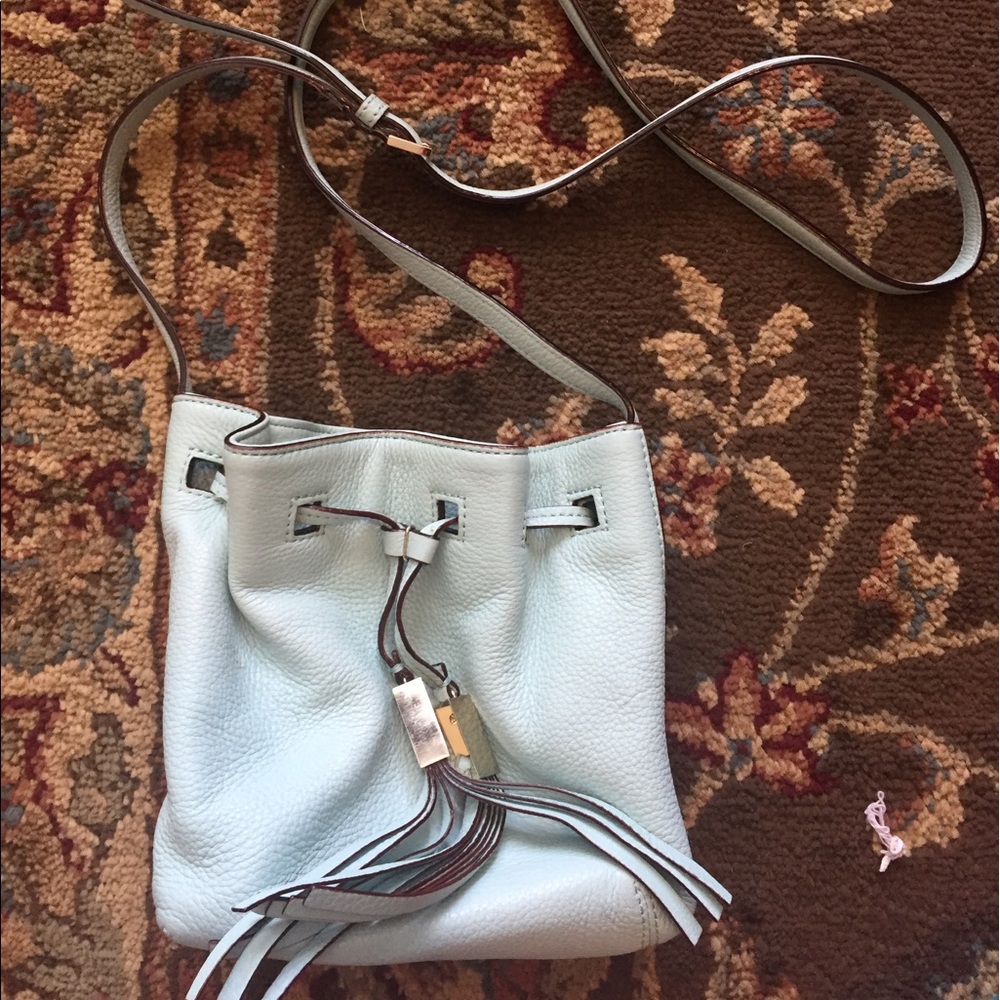 Baby blue Kate spade bucket crossbody