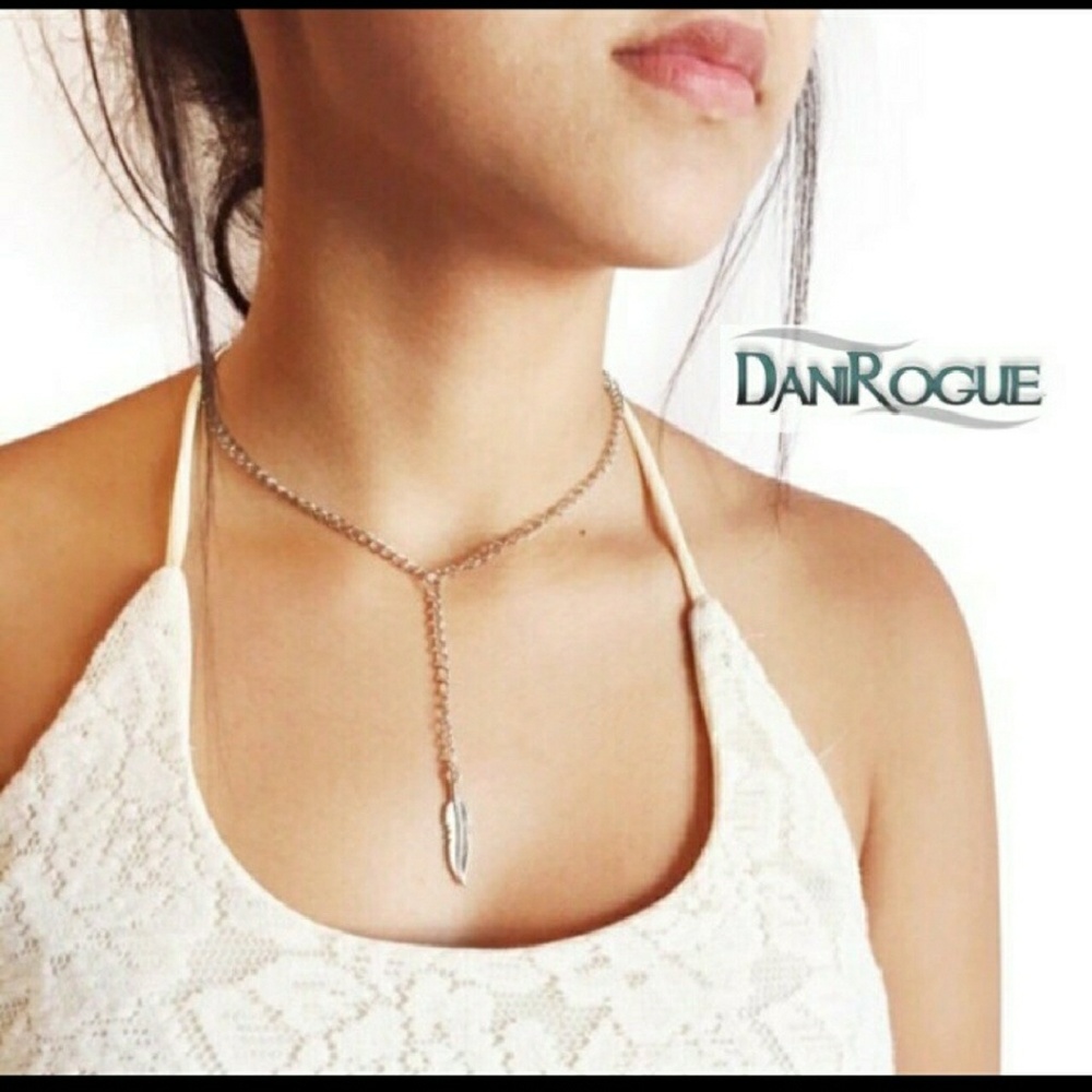 5/25.  Feather Choker Necklace