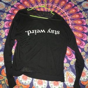 Brandy Melville "Stay Weird" Top