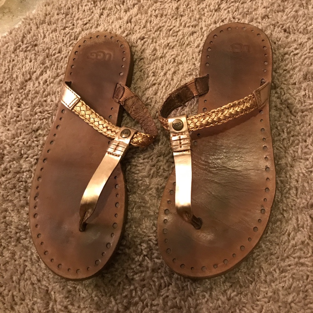 Rose Gold Ugg Sandals