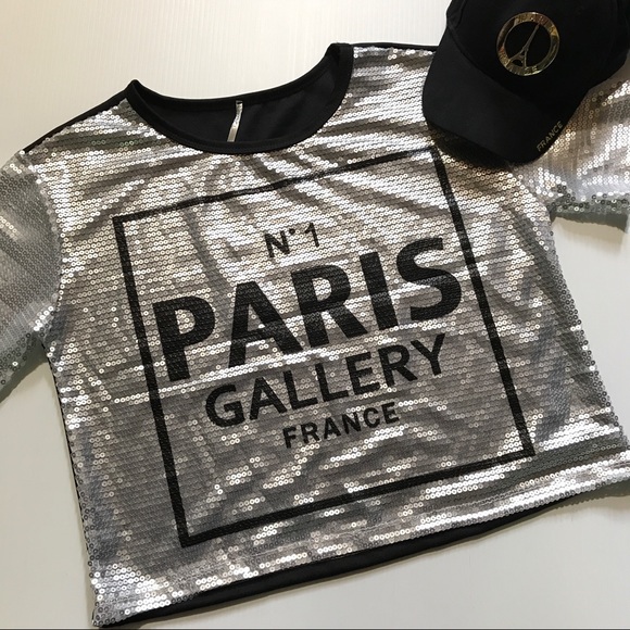 JC fits. inc Tops - 💋PARIS💋 Sequin Crop Top