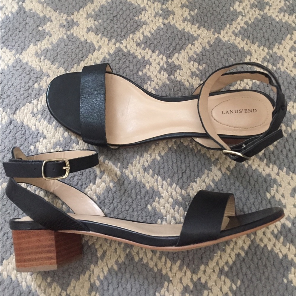 Black Sandals - Land's End