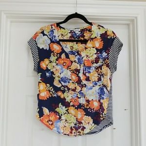 Floral and Striped Splendid top