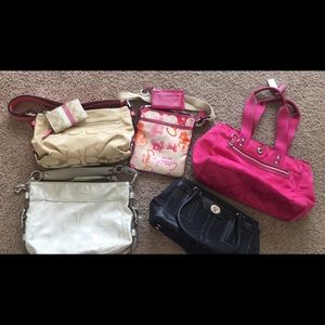 5 Coach purses and 2 wallets
