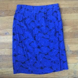Black and blue Madewell skirt