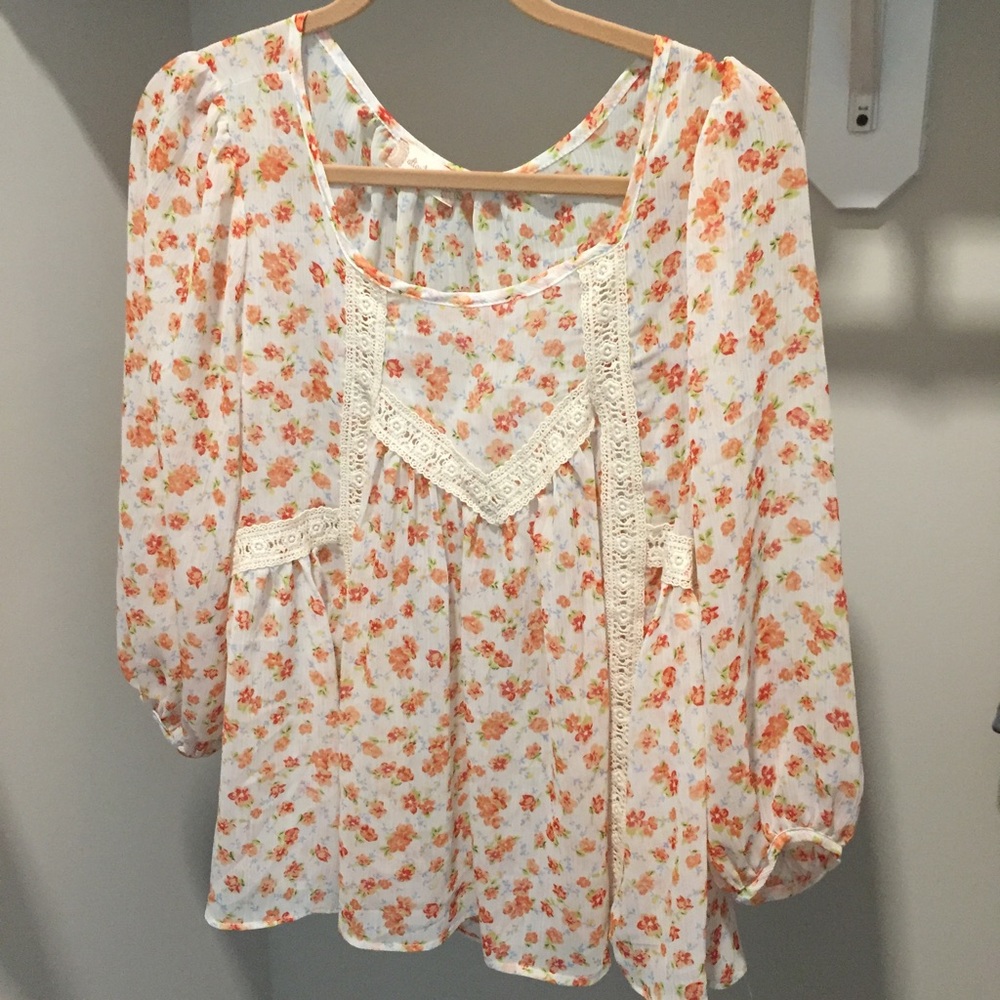 Loose Floral Top