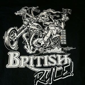 Black lowbrow customs triumph shirt
