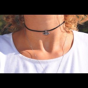 Evil eye chocker necklace