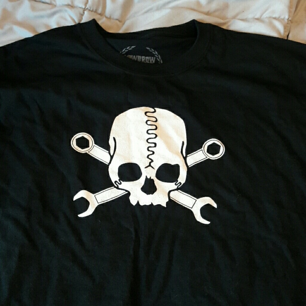 Triumph motorcycle, lowbrow customs shirt