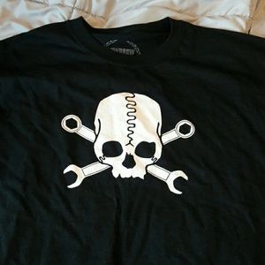 Triumph motorcycle, lowbrow customs shirt