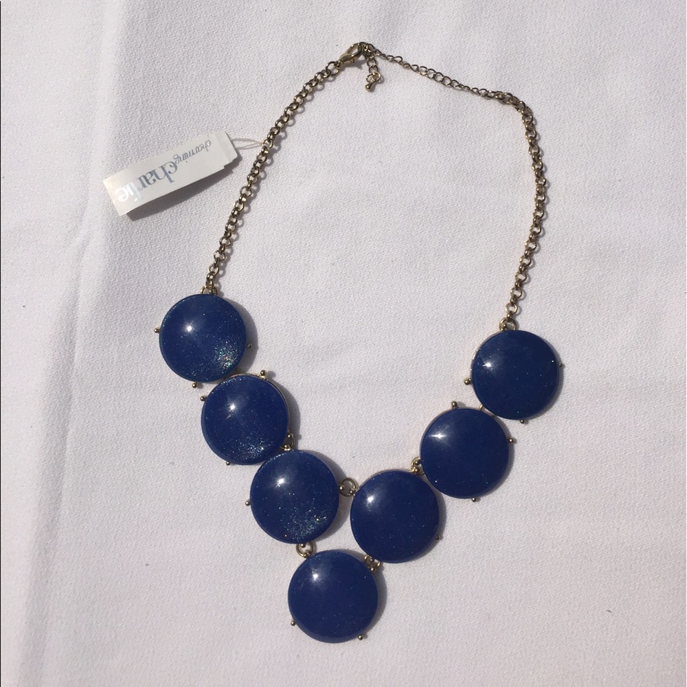 Blue bubble necklace