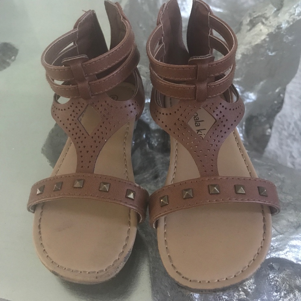 Koala kids brown gladiator sandals