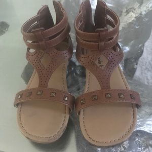 Koala kids brown gladiator sandals