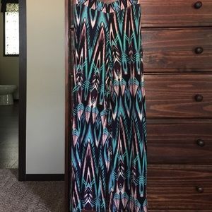 Tribal print wide legged pants