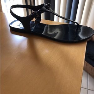 Coach black jelly sandal