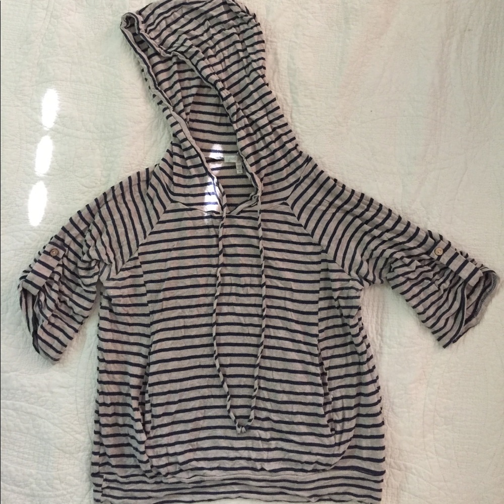 Just Ginger Striped Nautical Hoodie