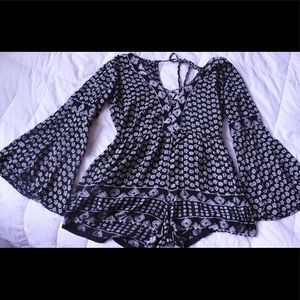 Black & White Romper