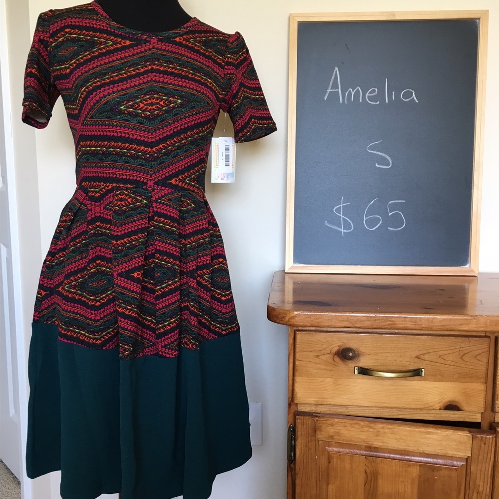 LuLaRoe Amelia dress size small