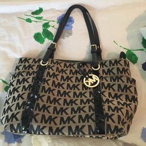 Michael Kors Jet Set Logo Bag with Sequins
