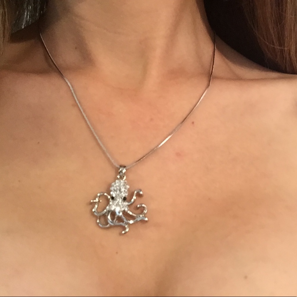 Octopus Silver Necklace