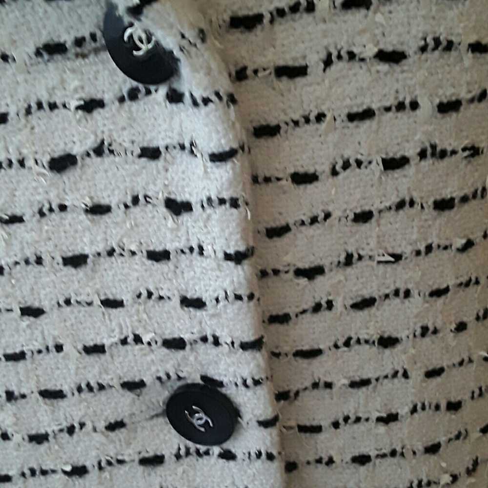 Chanel vintage jacket tweed perfect condition size - Picture 2 of 8