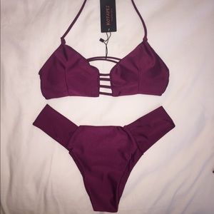 Strappy bikini set