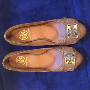 Tory Burch camel wedges
