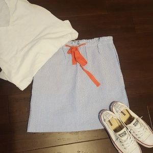 Ladies searsucker skirt