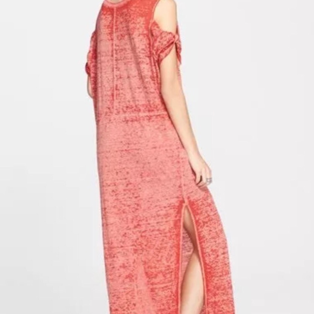 Free people kick around red Cold shoulder dress!