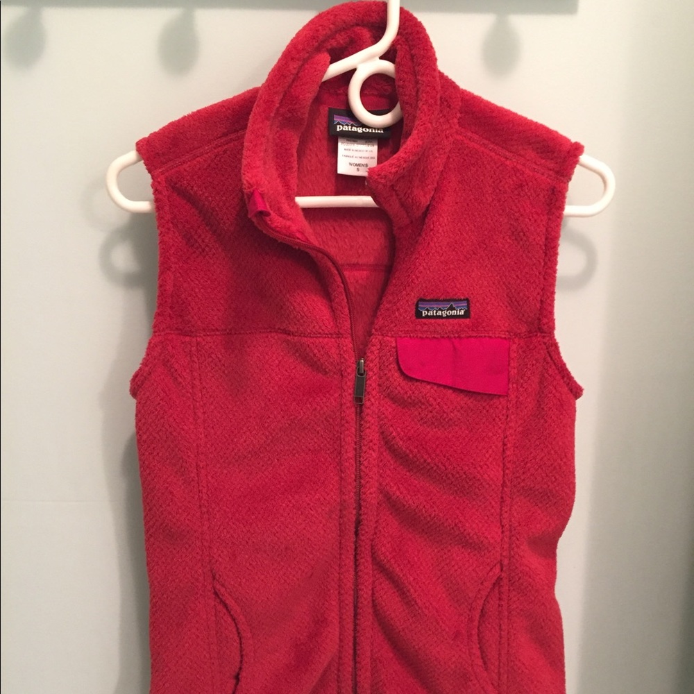 Patagonia Women's Re-Tool Fleece Vest in Red