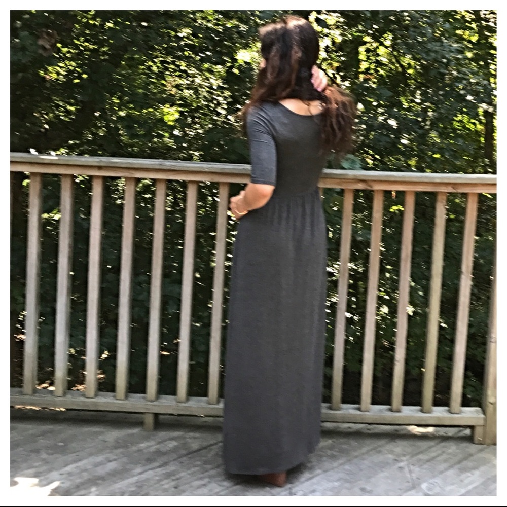 ✨LAST ONE✨charcoal grey maxi dress - Picture 7 of 8