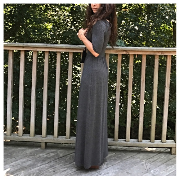 ✨LAST ONE✨charcoal grey maxi dress - Picture 6 of 8
