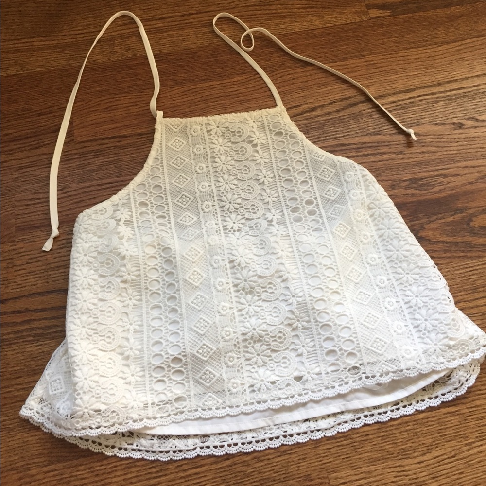 Halter cropped top