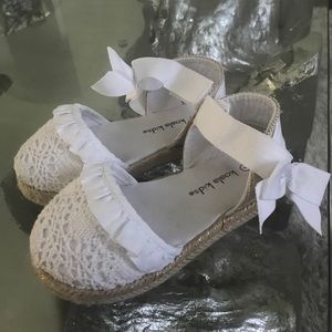 baby girl white espadrilles shoes