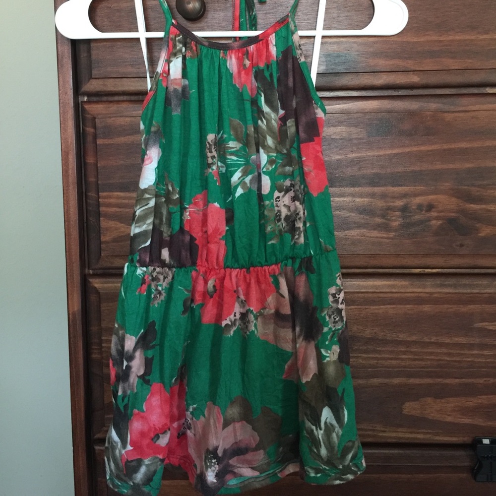 Floral halter